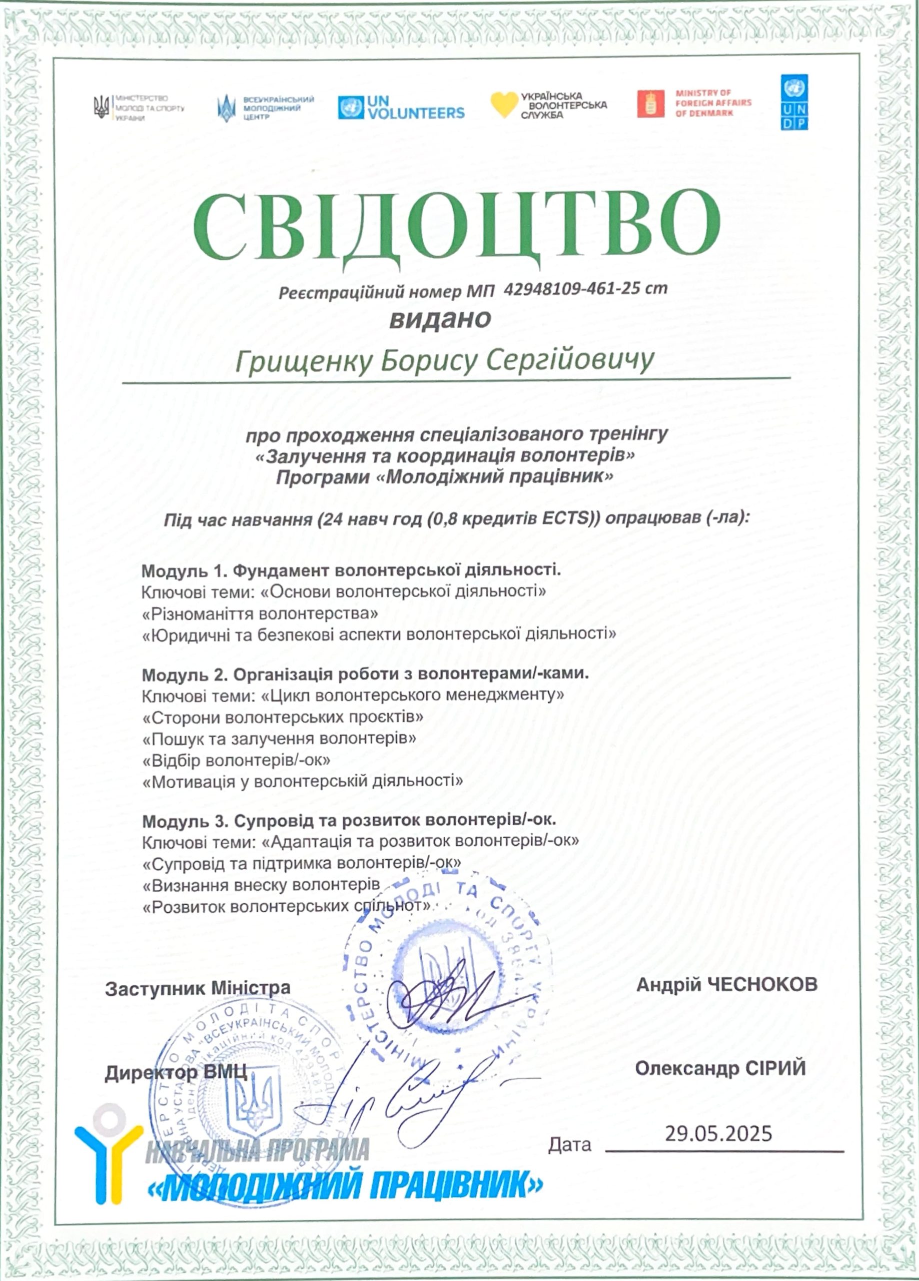 Ліцензії та сертифікати